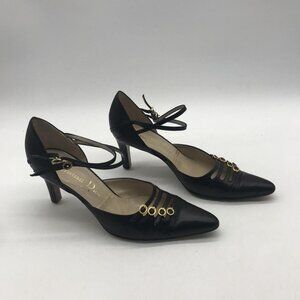 Christian Dior Women's Black and Gold Footwear